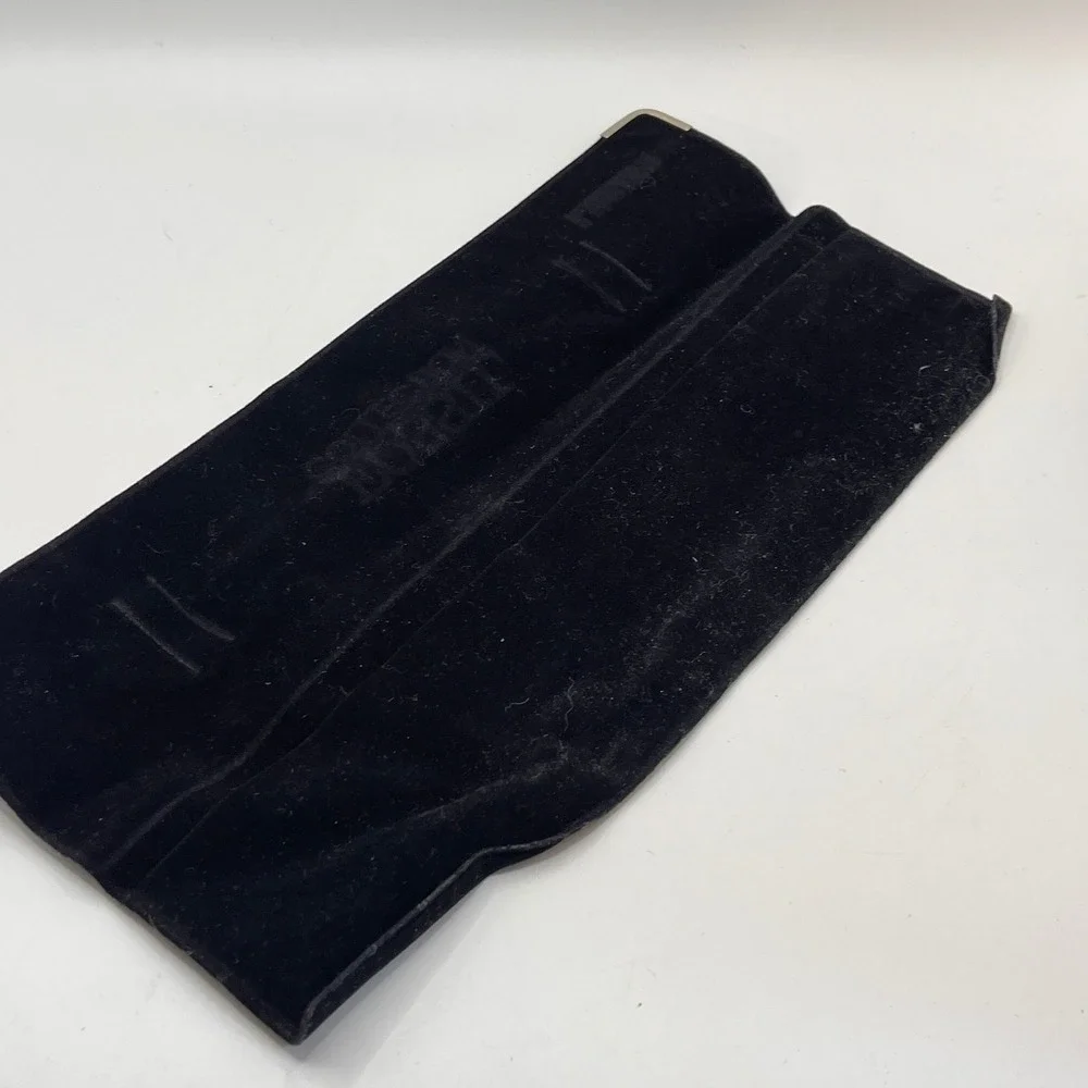 Fossil Collection Linuso‎ Black Velvet Pouch Watch Case Holder